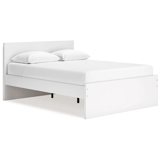 Onita - White - Queen Panel Platform Bed