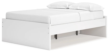 Onita - White - Full Platform Bed With 1 Side Storage
