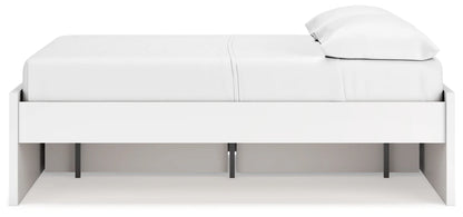 Onita - White - Full Platform Bed With 1 Side Storage