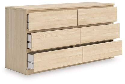 Onita - Natural - Six Drawer Dresser