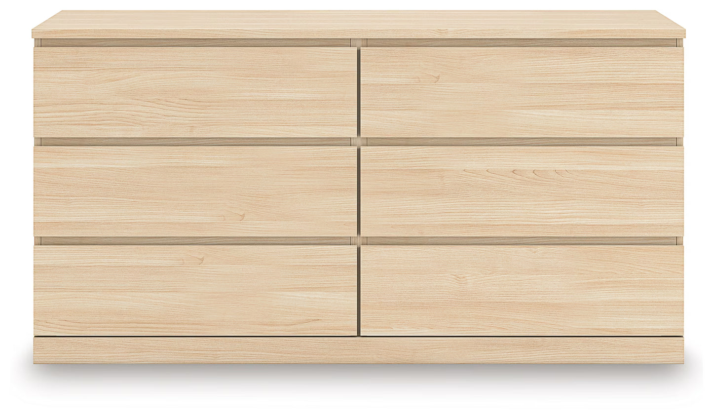 Onita - Natural - Six Drawer Dresser