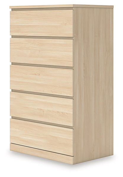 Onita - Natural - Five Drawer Chest