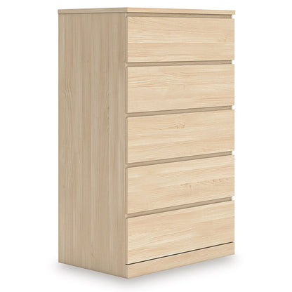 Onita - Natural - Five Drawer Chest