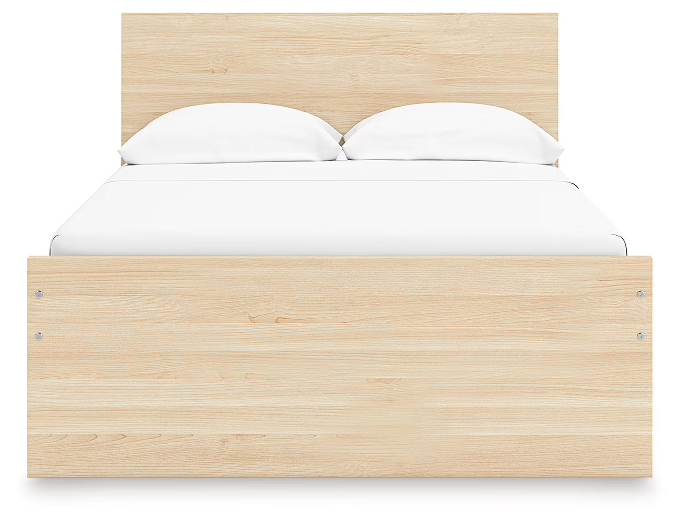 Onita - Natural - Full Panel Platform Bed With 1 Side Storage
