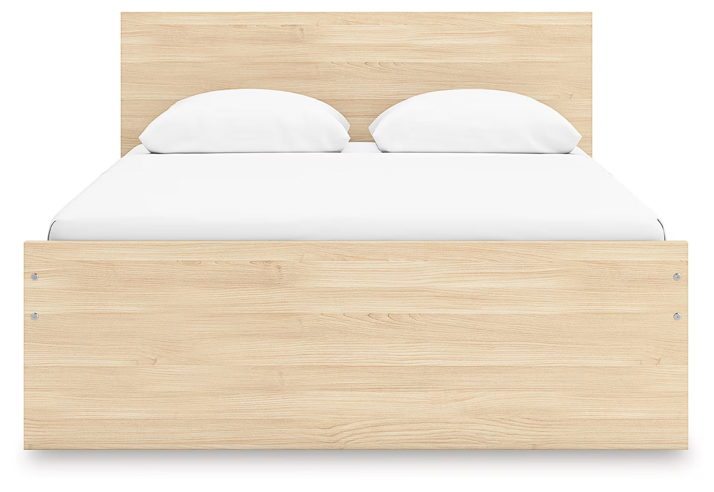 Onita - Natural - Queen Panel Platform Bed With 1 Side Storage