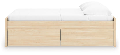 Onita - Natural - Full Platform Bed With 2 Side Storage