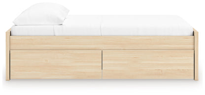 Onita - Natural - Full Platform Bed With 2 Side Storage