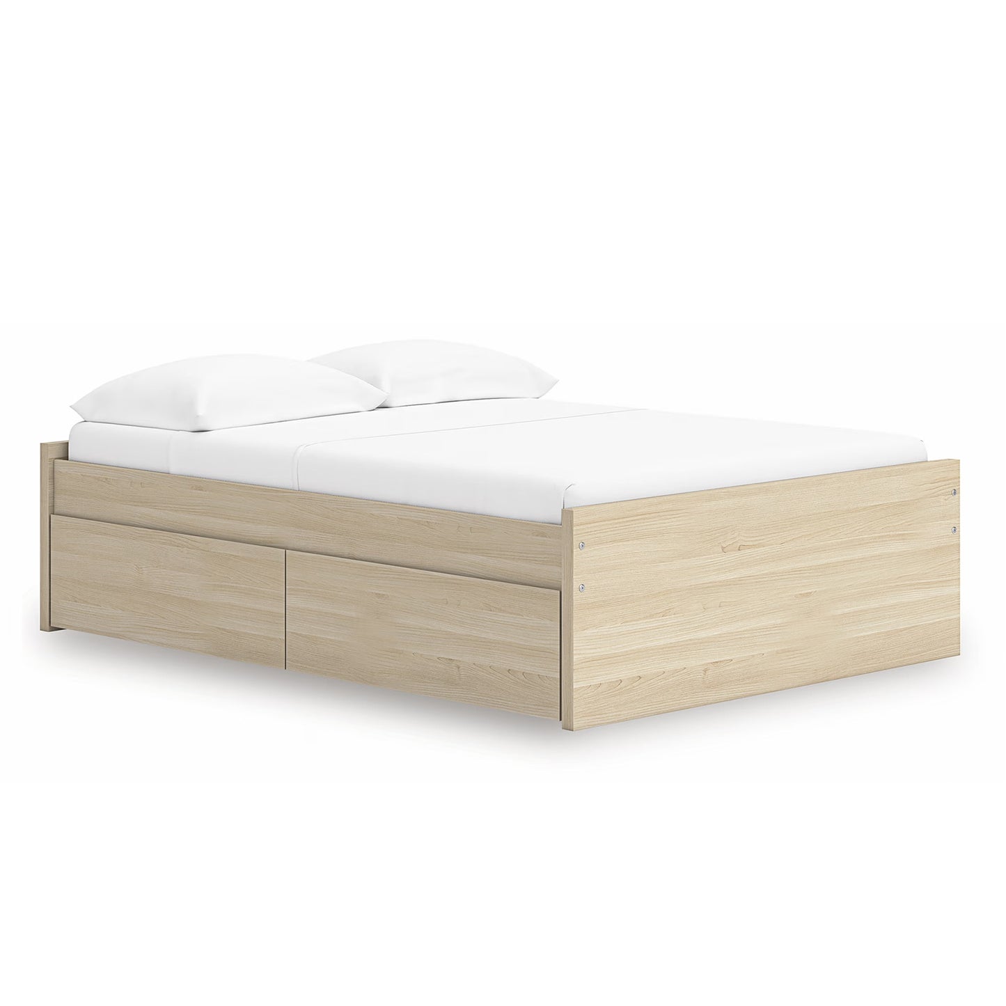 Onita - Natural - Full Platform Bed With 2 Side Storage