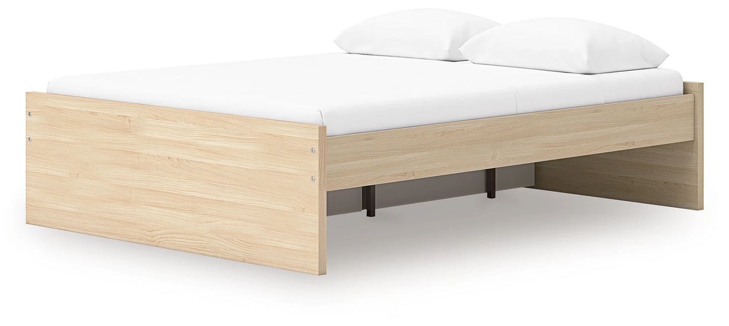 Onita - Natural - Queen Platform Bed With 2 Side Storage