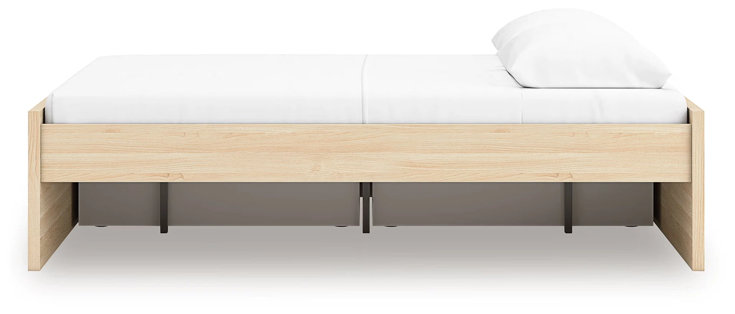Onita - Natural - Queen Platform Bed With 2 Side Storage