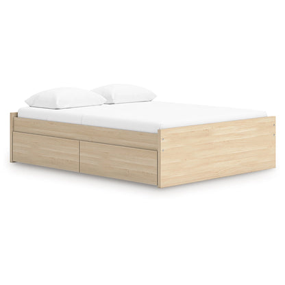 Onita - Natural - Queen Platform Bed With 2 Side Storage