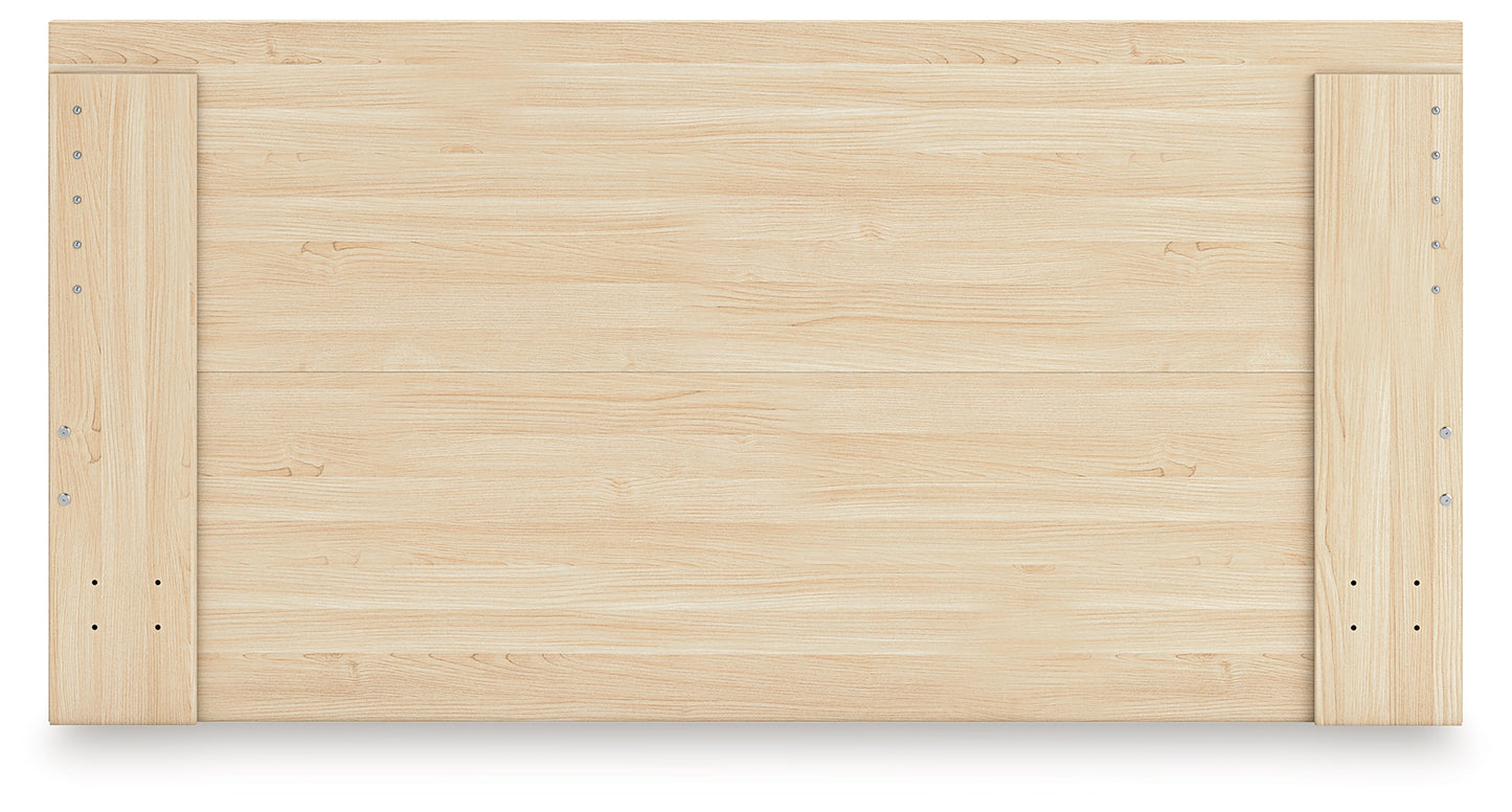 Onita - Natural - Queen Panel Platform Bed With 2 Side Storage