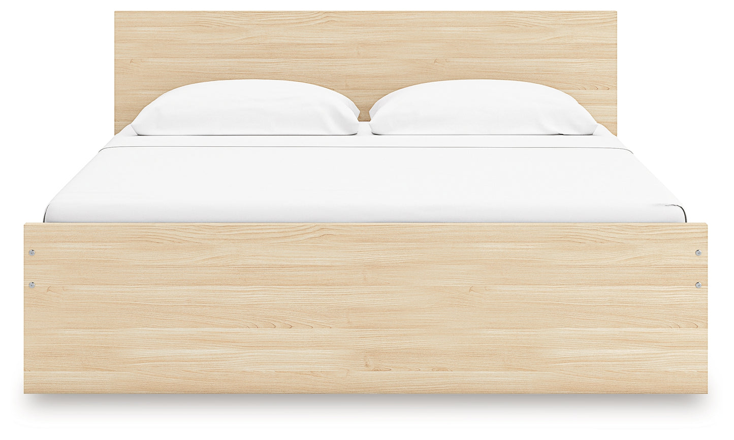 Onita - Natural - Queen Panel Platform Bed With 2 Side Storage