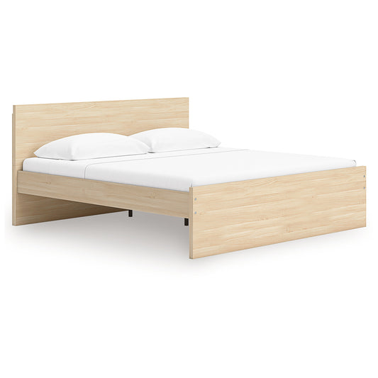 Onita - Natural - Queen Panel Platform Bed With 2 Side Storage