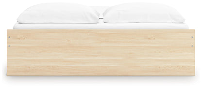 Onita - Natural - King Platform Bed With 2 Side Storage