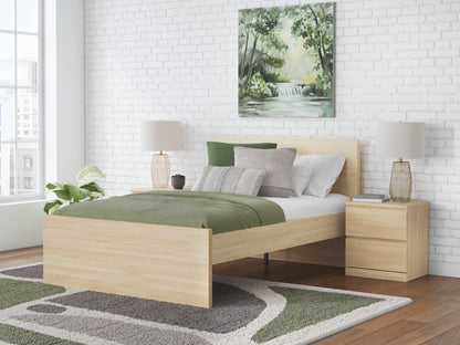 Onita - Natural - King Panel Platform Bed