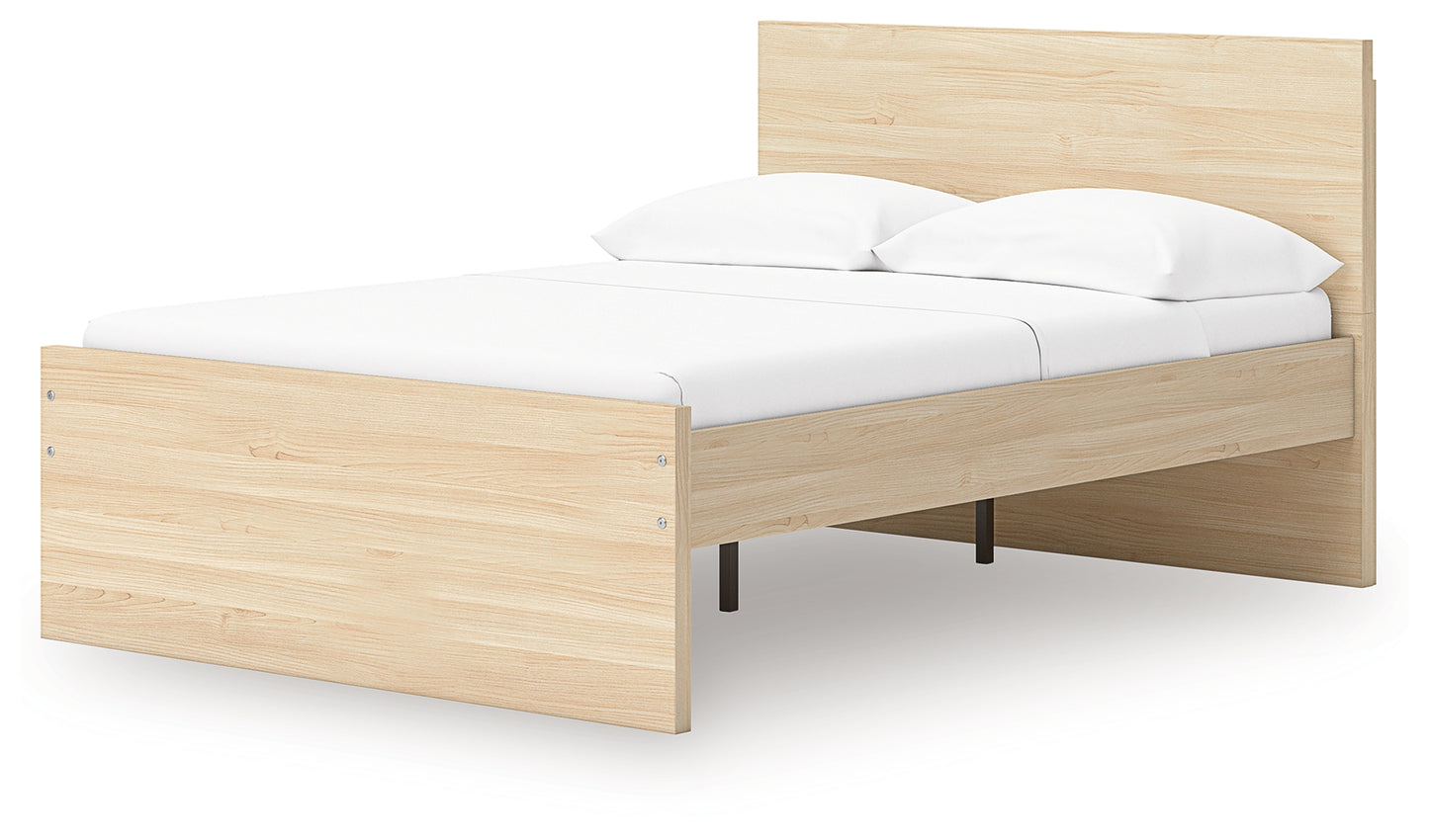 Onita - Natural - King Panel Platform Bed