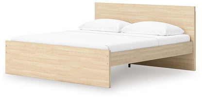 Onita - Natural - King Panel Platform Bed With Storage