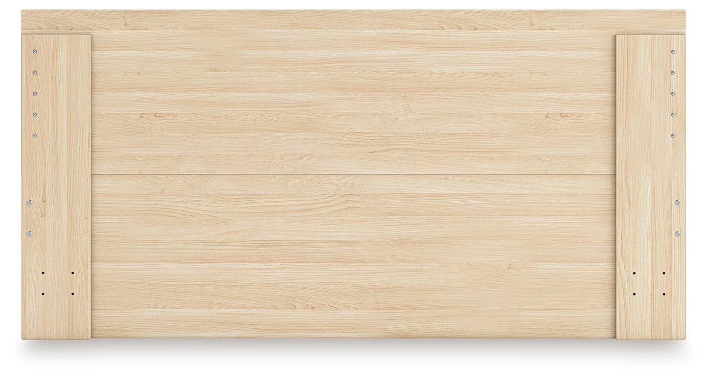 Onita - Natural - King Panel Platform Bed With Storage