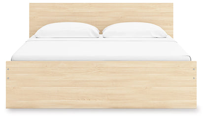 Onita - Natural - King Panel Platform Bed With Storage