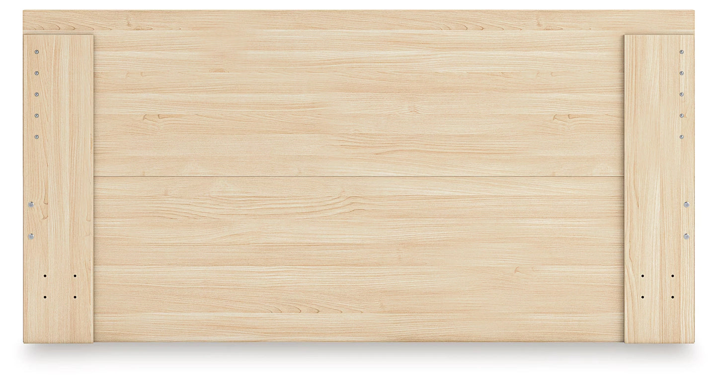 Onita - Natural - King Panel Platform Bed With 2 Side Storage