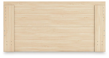 Onita - Natural - King Panel Platform Bed With 2 Side Storage