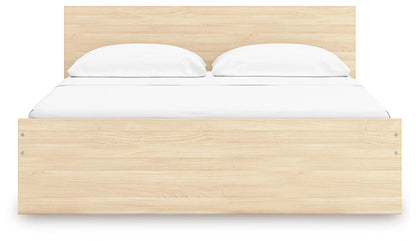 Onita - Natural - King Panel Platform Bed With 2 Side Storage
