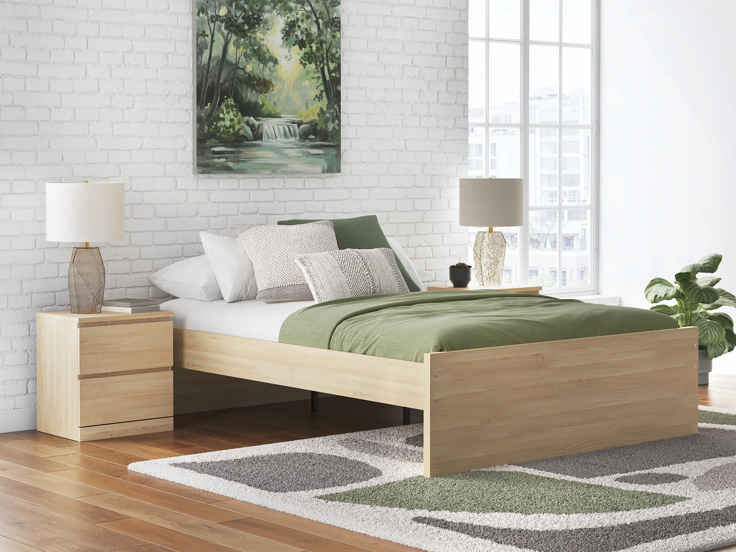 Onita - Natural - Queen Platform Bed