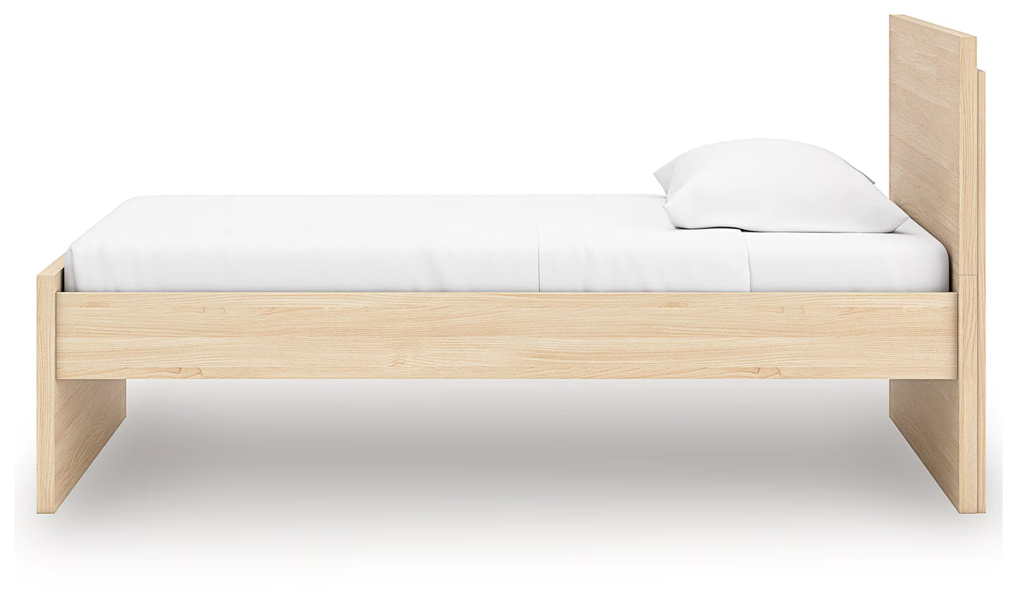 Onita - Natural - Twin Panel Platform Bed