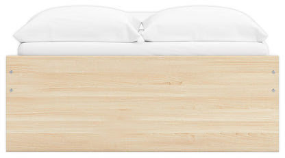 Onita - Natural - Full Platform Bed With 1 Side Storage
