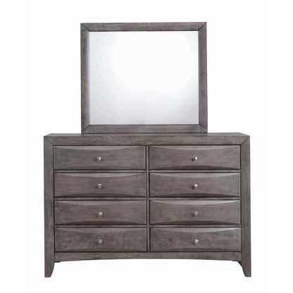 Emily - Dresser & Mirror Set - Weathered Gray
