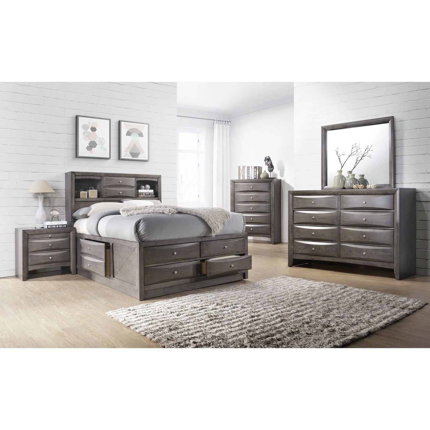 Emily - Dresser (Sturdy) - Gray
