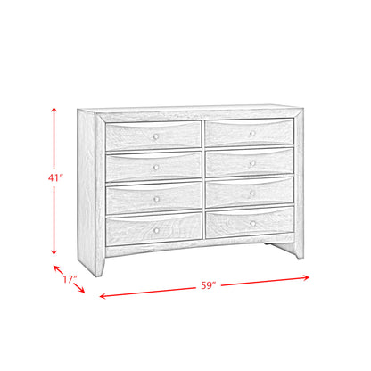 Emily - Dresser (Sturdy) - Gray