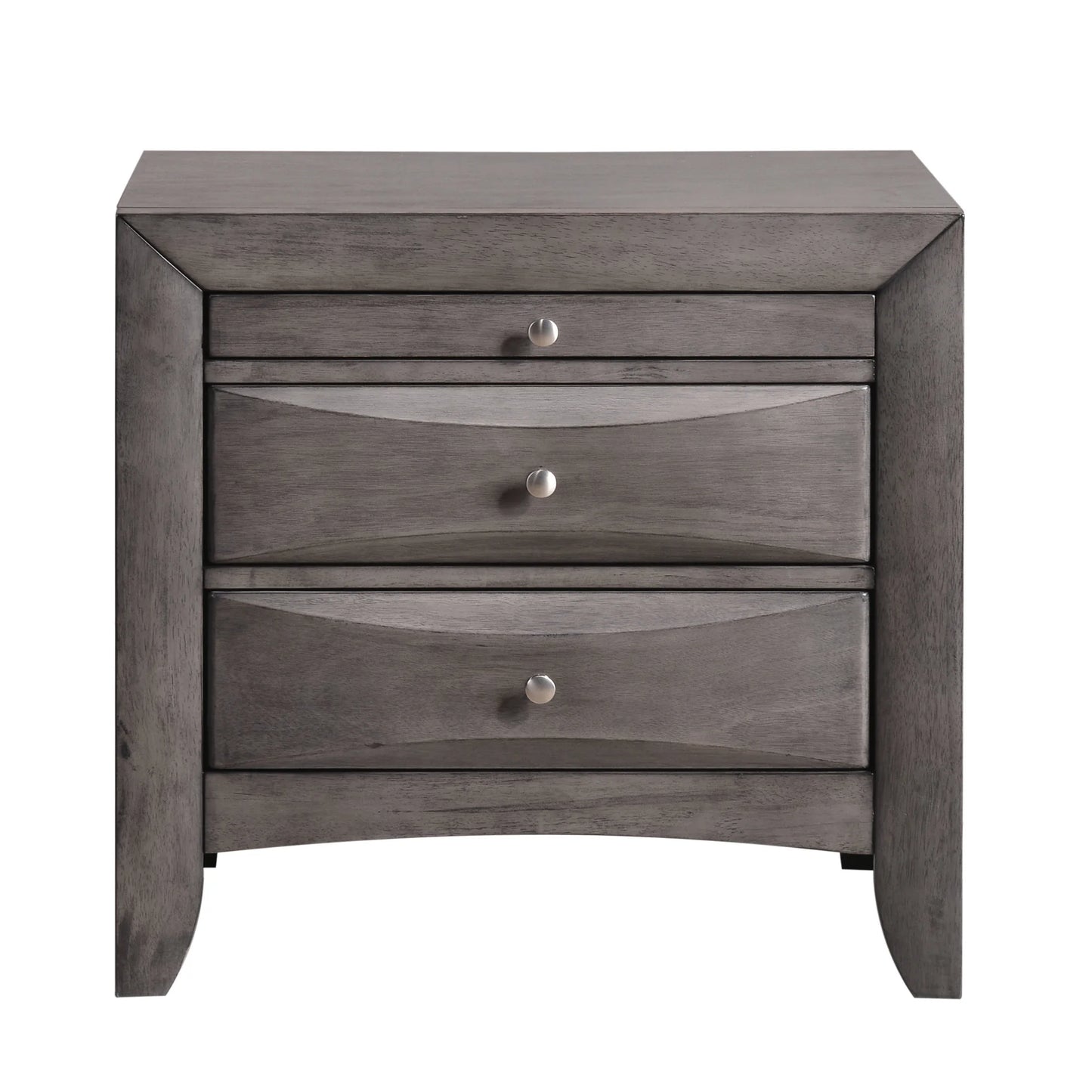 Emily - Nightstand - Weathered Gray