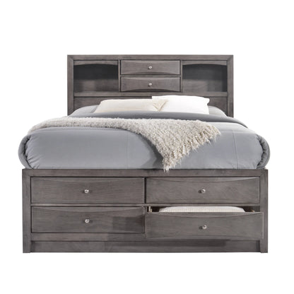Emily - Queen Storage Bed - Dark Gray