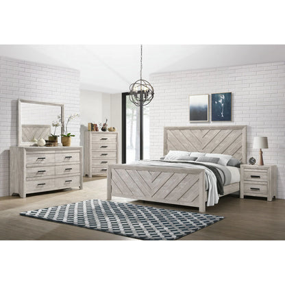 Ellen - King Bed - White