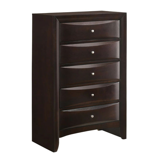 Emily - 5-Drawer Chest - Espresso