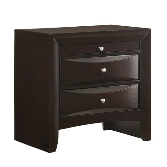 Emily - Nightstand Espresso Color