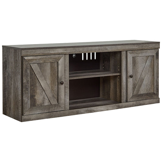 Wynnlow - Gray - LG TV Stand W/Fireplace Option