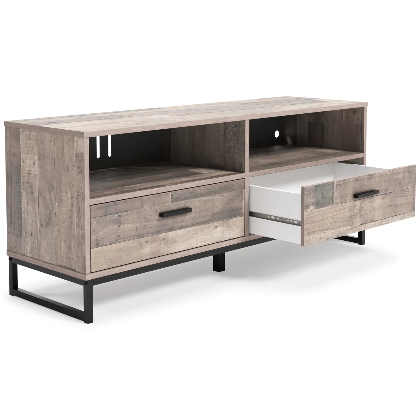 Neilsville - Light Brown - Medium TV Stand - Vinyl-Wrapped