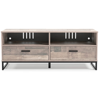 Neilsville - Light Brown - Medium TV Stand - Vinyl-Wrapped