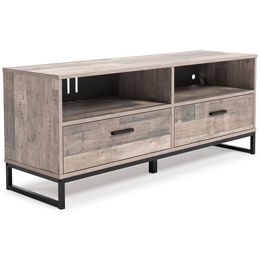 Neilsville - Light Brown - Medium TV Stand - Vinyl-Wrapped