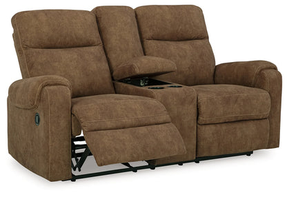 Edenwold - Brindle - Dbl Reclining Loveseat With Console 2