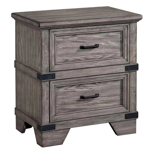 Forge - Nightstand - Brushed Steel