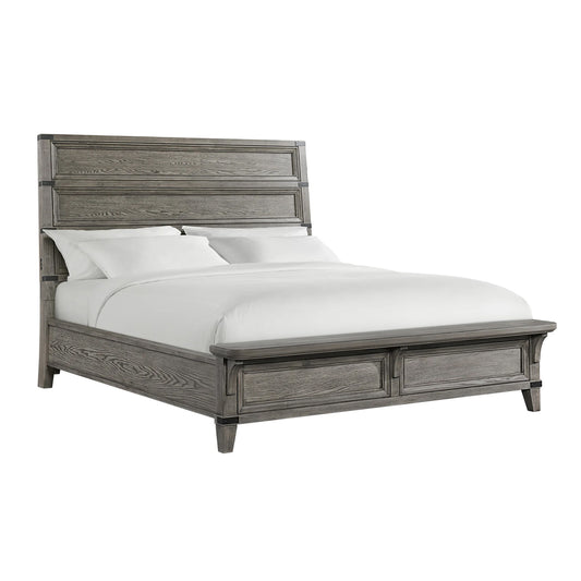 Forge - King Bed - Brushed Steel