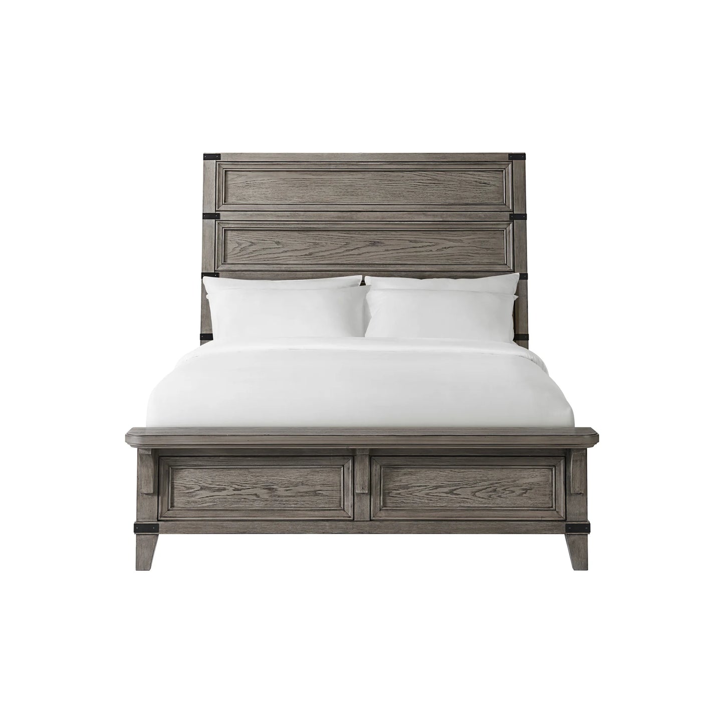 Forge - Queen Bed - Brushed Steel