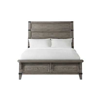 Forge - Queen Bed - Brushed Steel