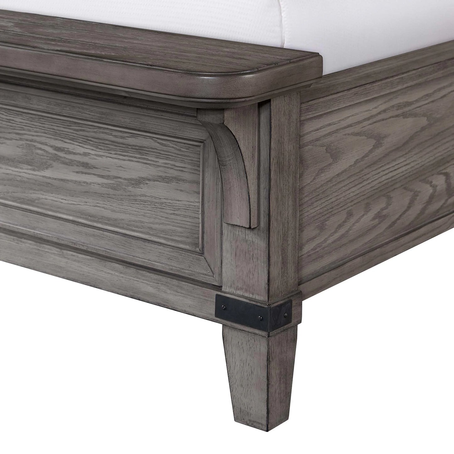 Forge - Queen Bed - Brushed Steel