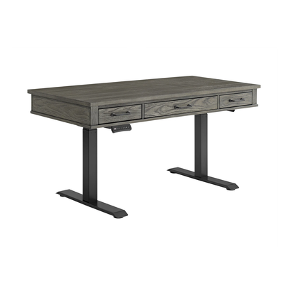 Foundry - Lift Desk - Brushed Pewter