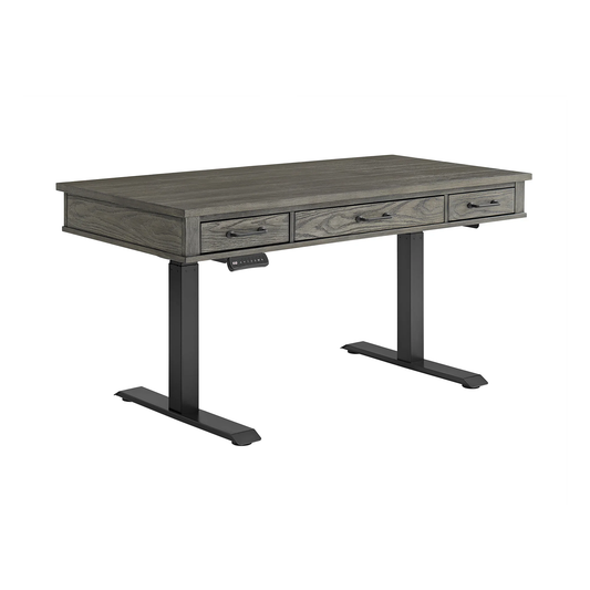 Foundry - Lift Desk - Brushed Pewter